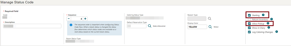 Manage Status Code Manage Status Code