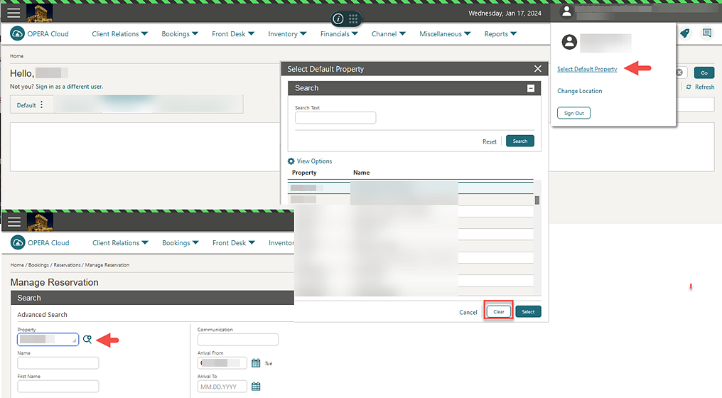 Manage Reservation Manage Reservation