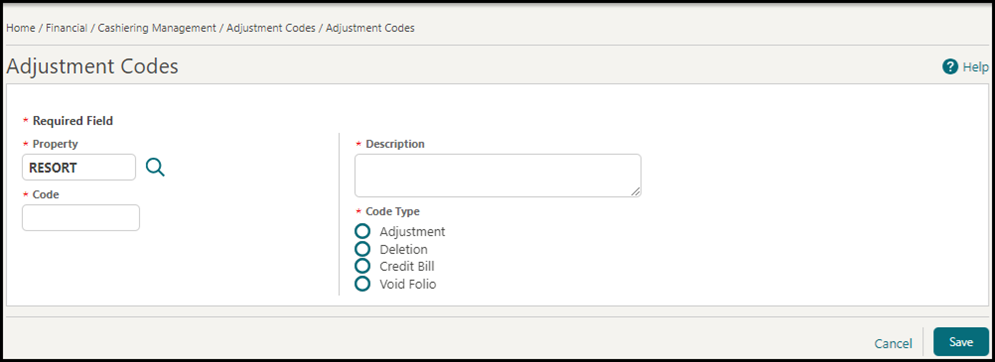 Adjustment Codes Adjustment Codes