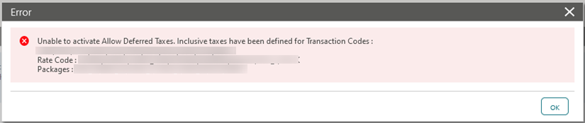 Error message Error message