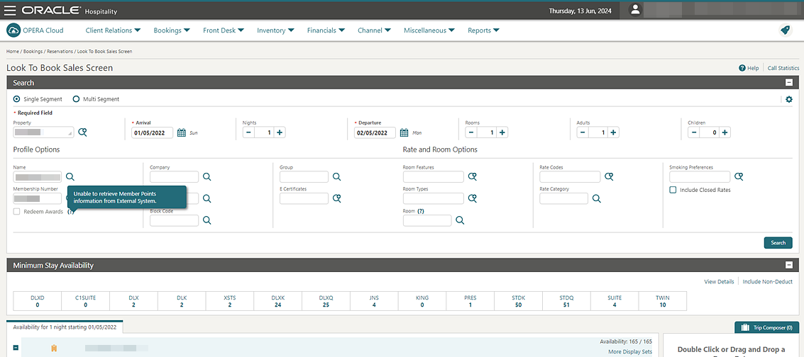 Look To Book Sales Screen Look To Book Sales Screen
