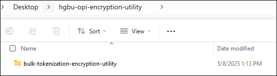 Windows explorer showing the utility download. Windows explorer showing the utility download.