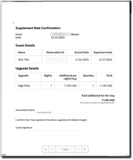 A sample Nor1 Upgrade Print Form report. A sample Nor1 Upgrade Print Form report.
