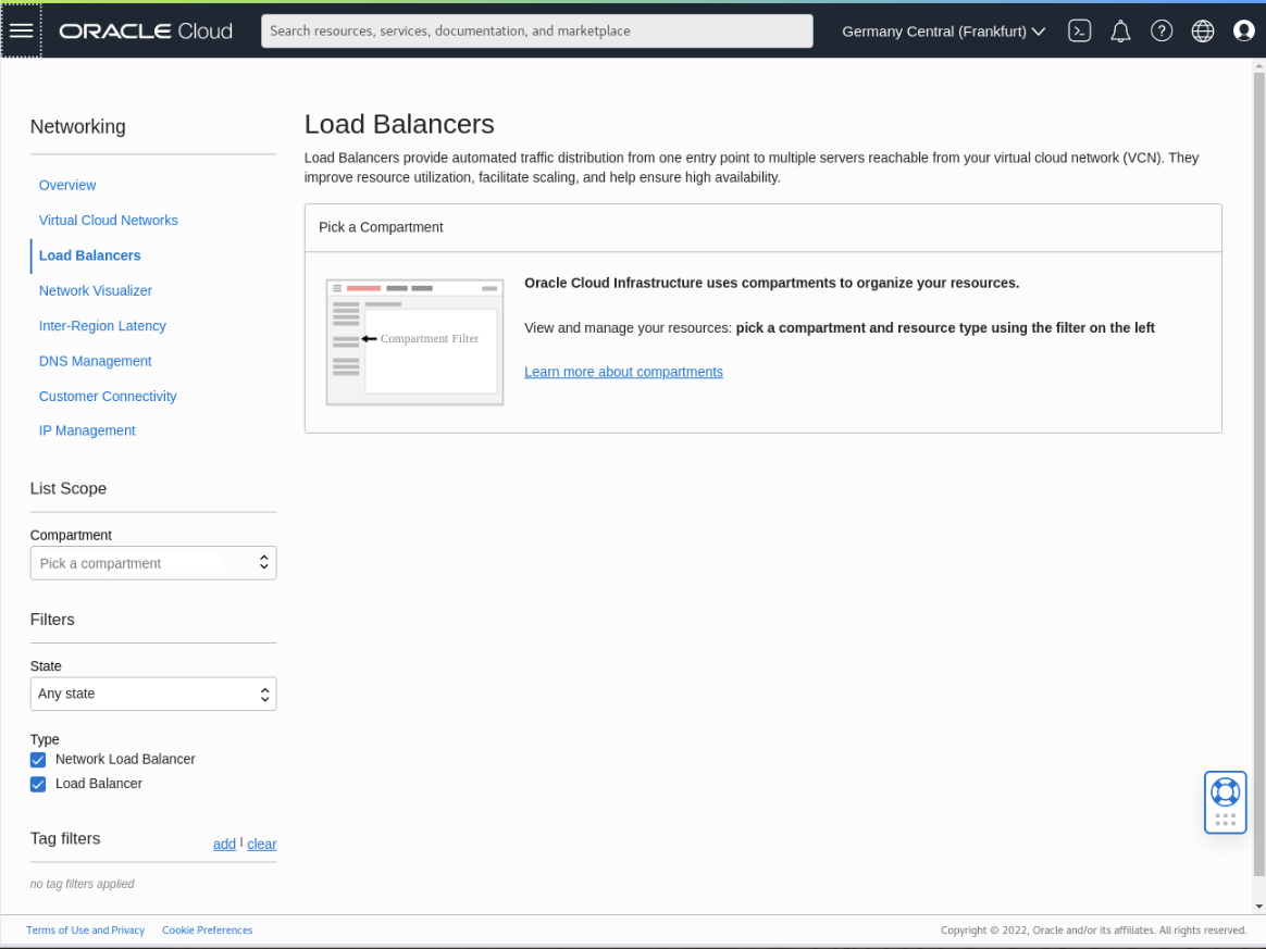Load Balancers display_load_balancers_page