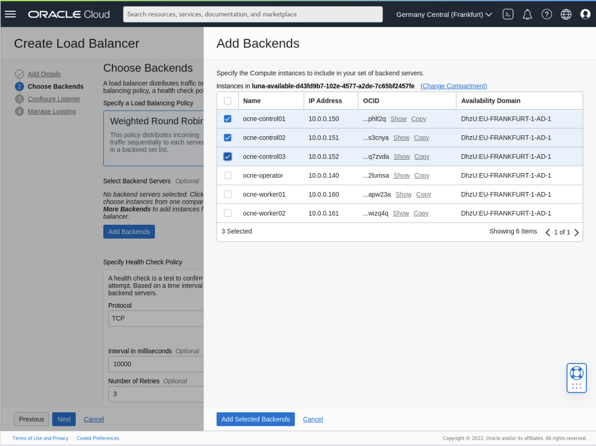 Add Backends public_ip_address
