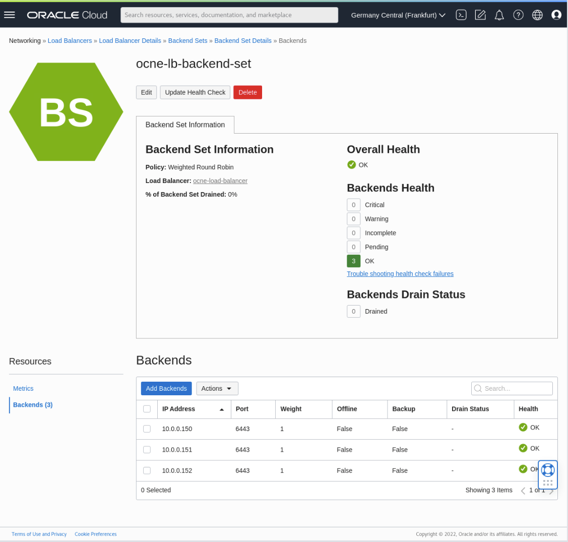 Backends Status backend_status