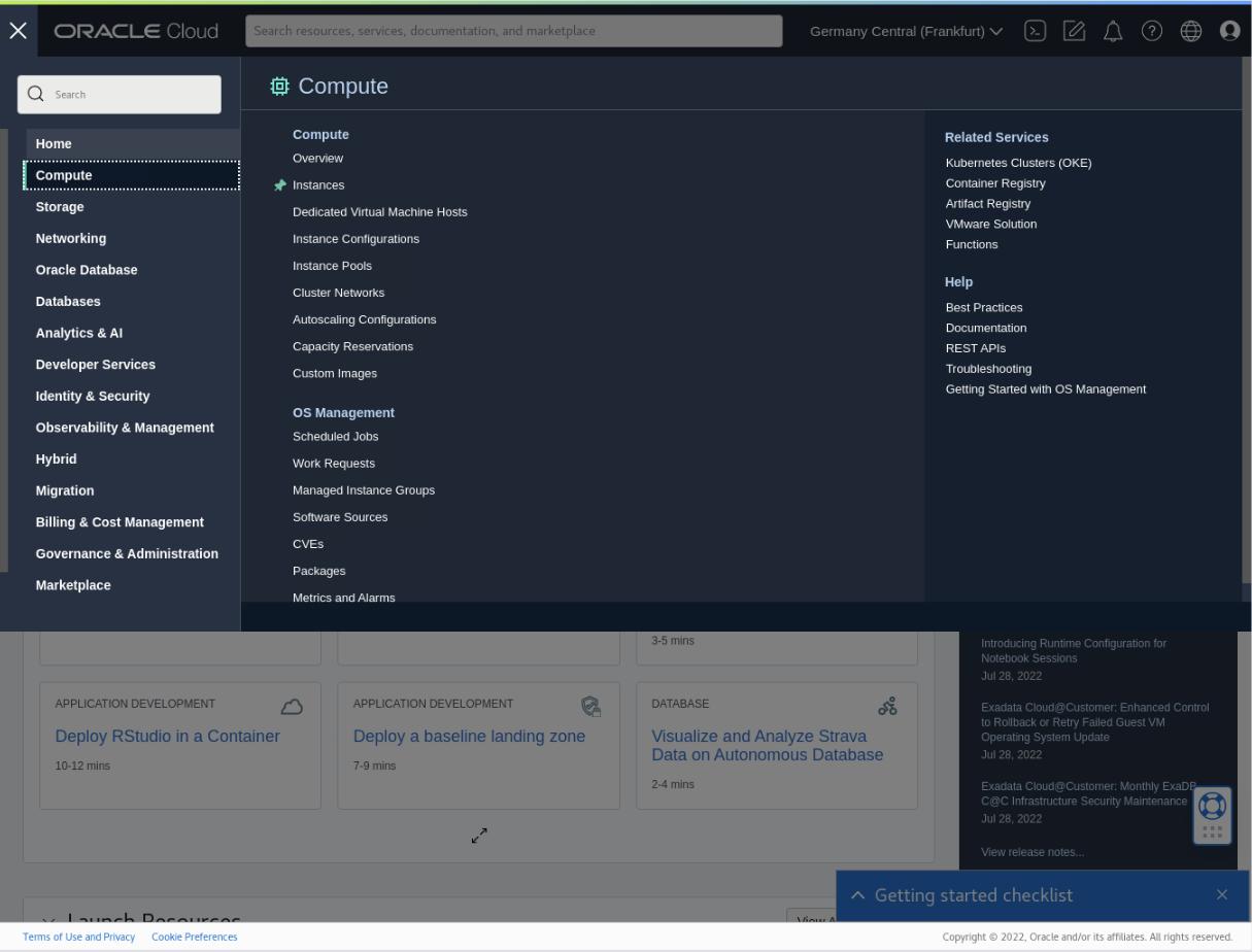 Oracle Cloud Infrastructure Select Instance select_instance