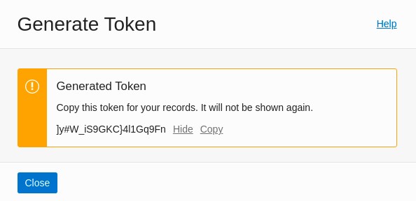 copy token
