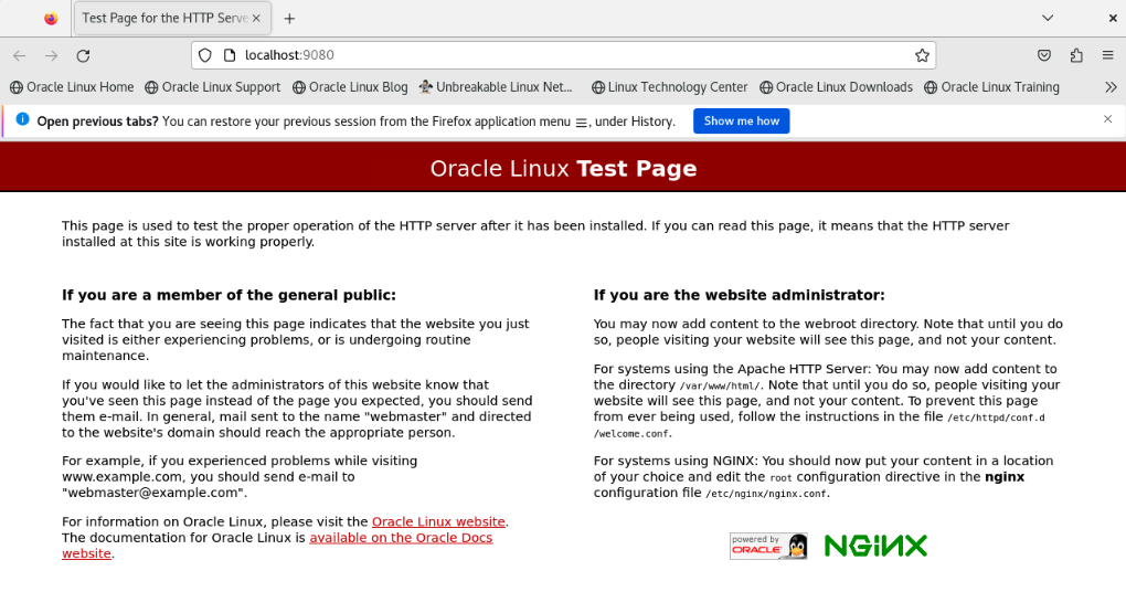 Podman-nginx-run