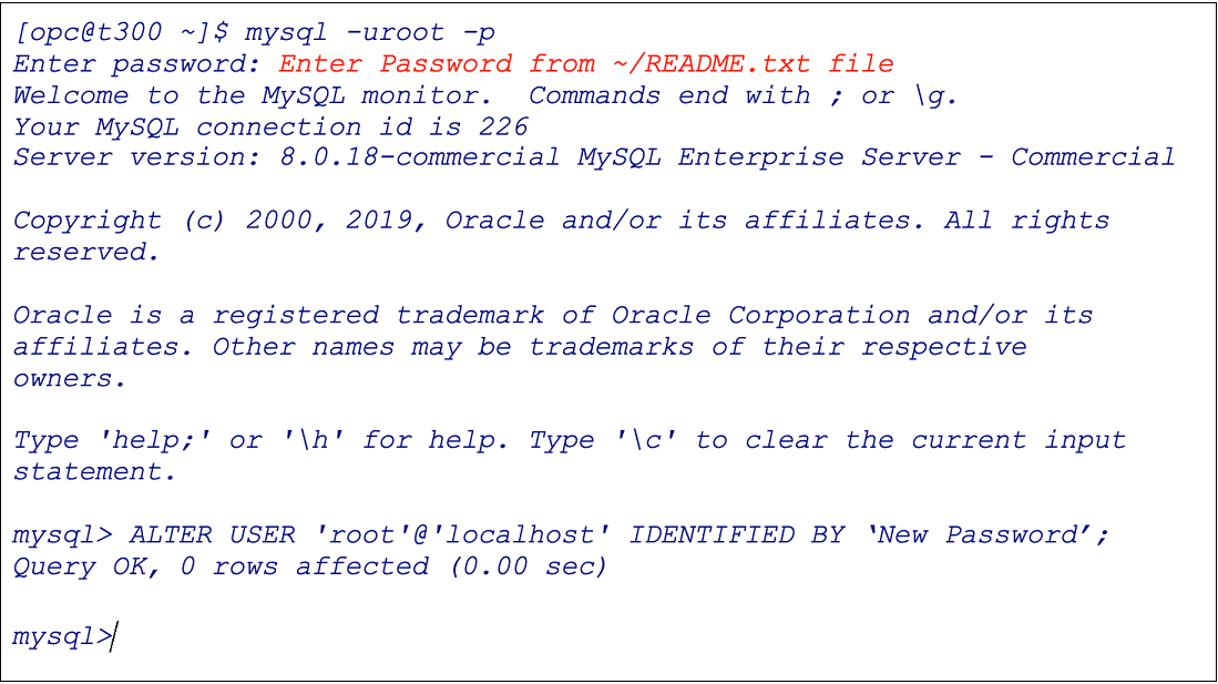 Change MySQL Root Password Change MySQL Root Password