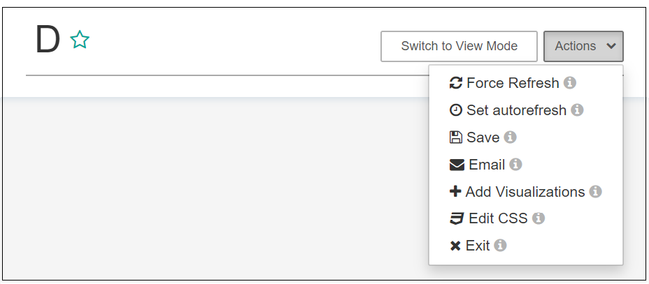 Edit Dashboard Options Edit Dashboard Options