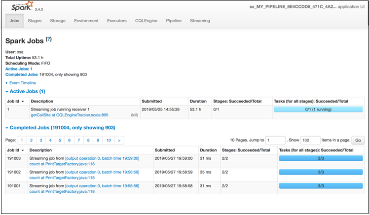 Spark Application Details Page Spark Application Details Page