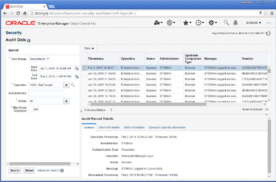 Description of audit_data_page1.png follows Description of audit_data_page1.png follows