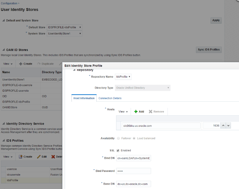Create IDS Profile Create IDS Profile