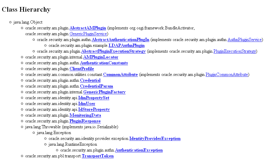 Plug-in Class Hierarchy Plug-in Class Hierarchy