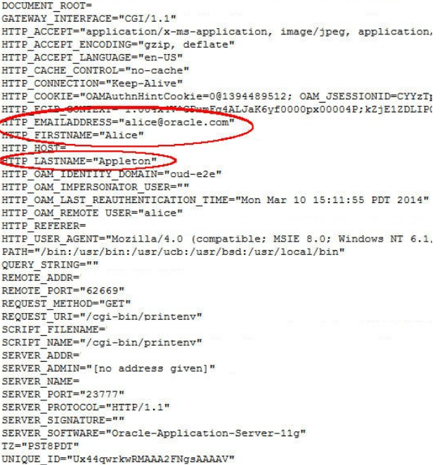 HTTP Header Page HTTP Header Page
