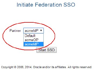 Initiate Federation SSO Initiate Federation SSO