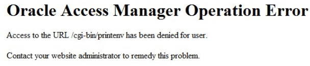 OAM Operation Error OAM Operation Error