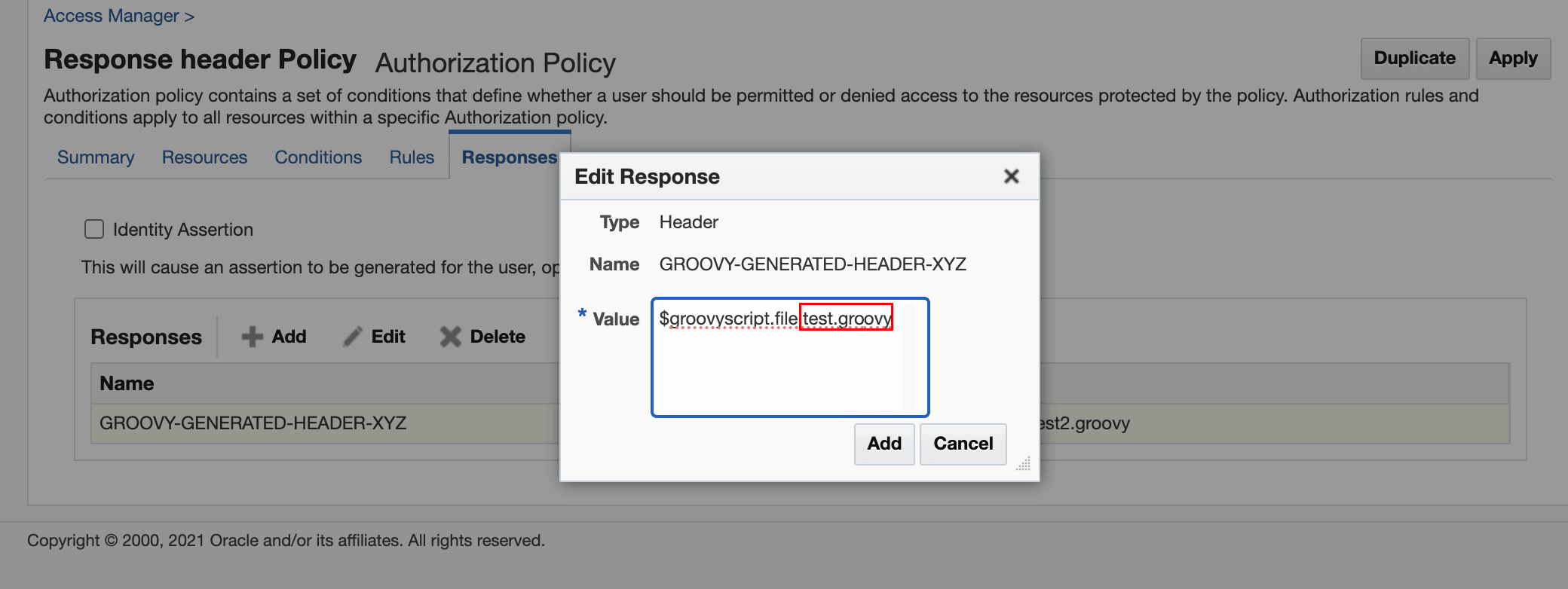 Add Response Header Add Response Header