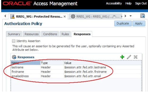 Authorization Policy Response Tab Authorization Policy Response Tab