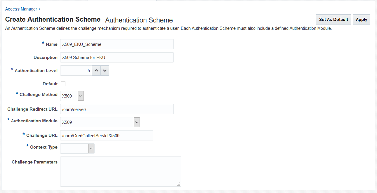 Sample Authentication Scheme Page Sample Authentication Scheme Page