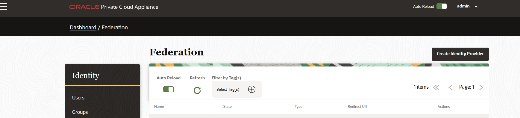 Create IDP Create IDP