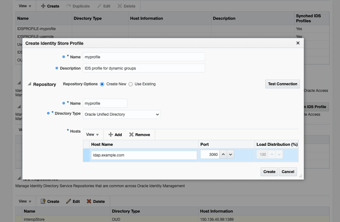 Create IDS Profile Create IDS Profile
