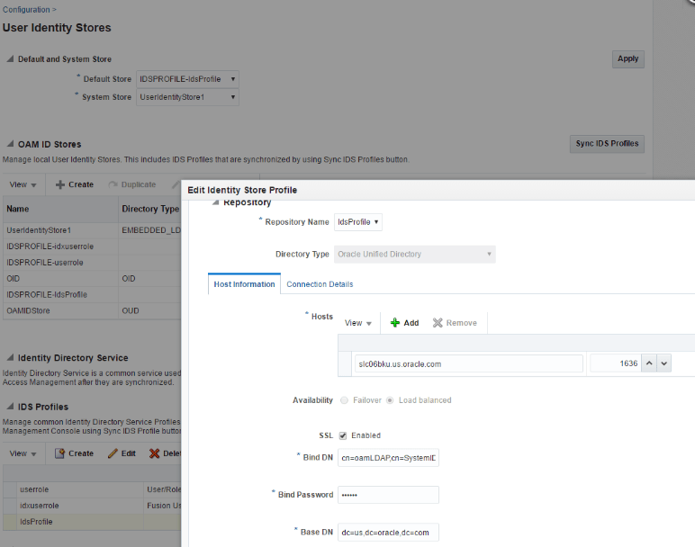 Create IDS Profile Create IDS Profile