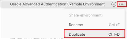 **Duplicate Environment**
