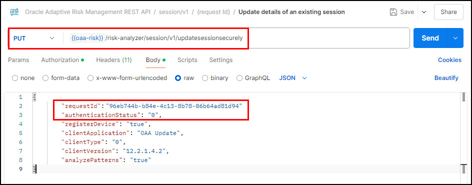 **Update Session**