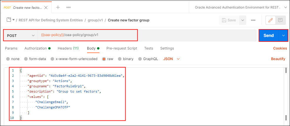 **Create Factor Group**
