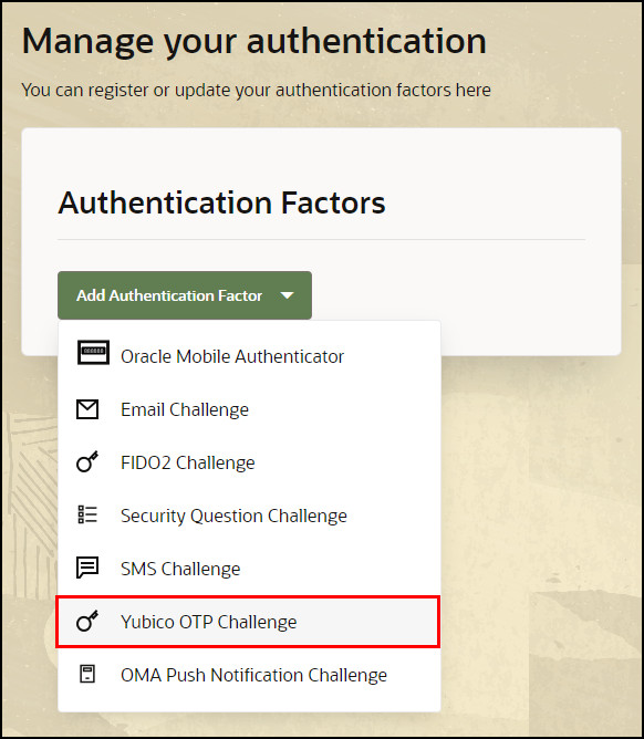 **Add Yubikey**