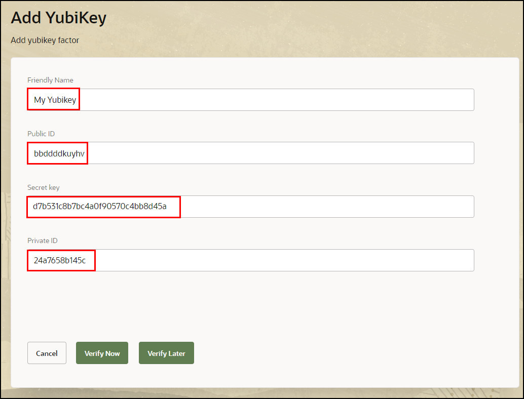 **Add YubiKey**