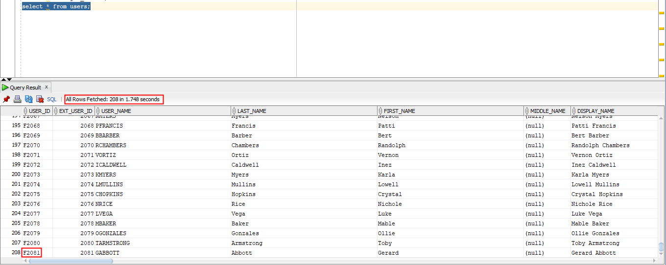 Users Entity Detail