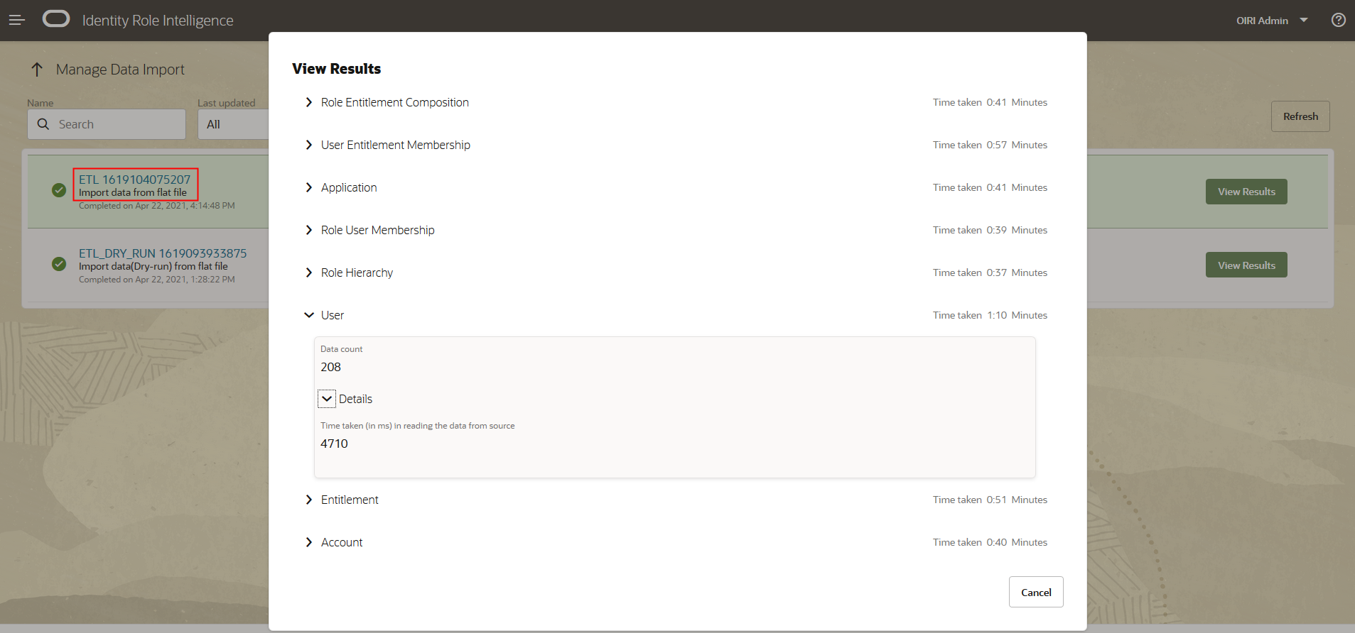 Users Entity Detail