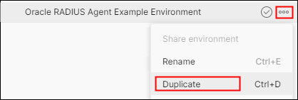 **Duplicate Environment**