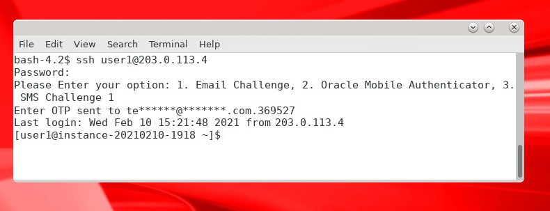 **SSH Client Login Success**