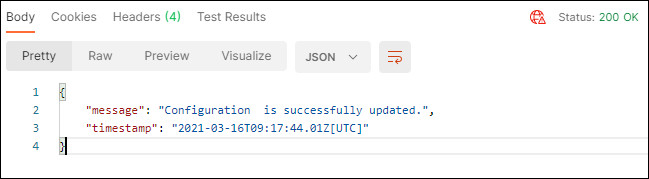 **Create Global Configuration Success**