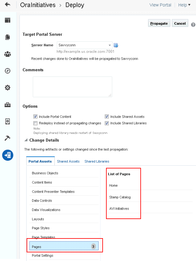 Propagating Portal Changes