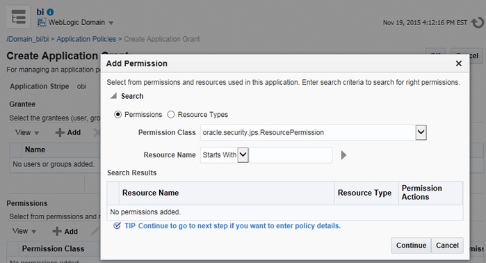 Add Permission Dialog