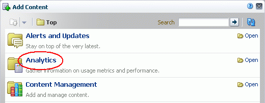 Analytics Folder in Resource Catalog Analytics Folder in Resource Catalog