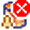 Database icon in error status