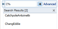 Hierarchy Viewer Search Results Panel