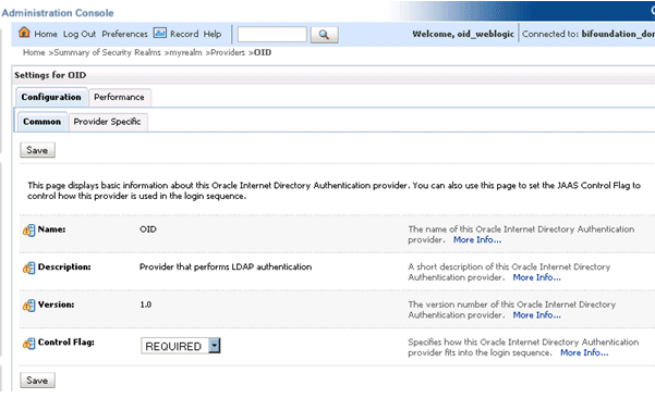 Changing control flag to Required for OID. Changing control flag to Required for OID.