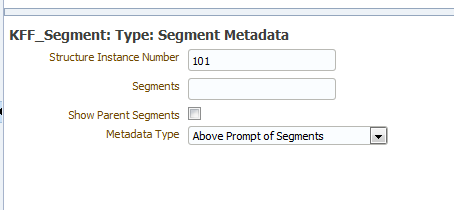 Details for segment metadata Details for segment metadata