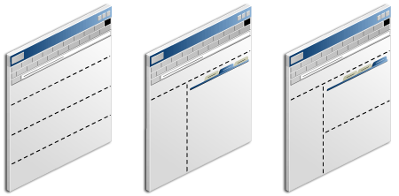 Different page layouts using regions and tabs Different page layouts using regions and tabs