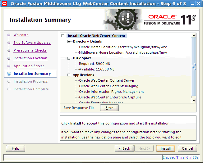 Description of install_summary_wcc.gif follows