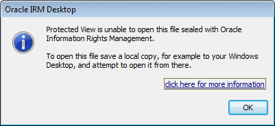 Protected View message dialog Protected View message dialog