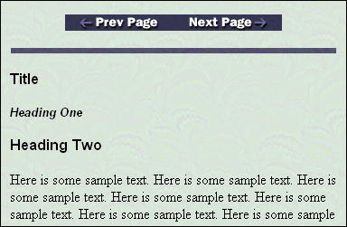 Archive CSS sample Classic HTML Conversion template