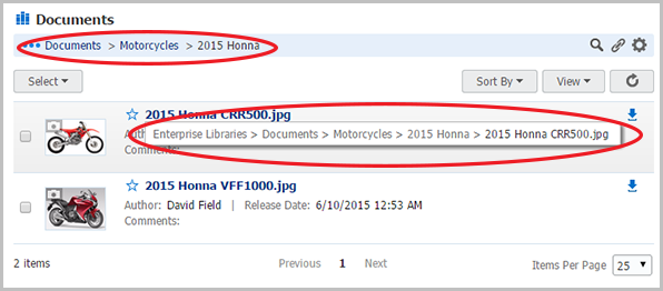 Graphic showing document context